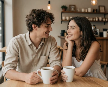 Coffee date couple - uniform dating site category