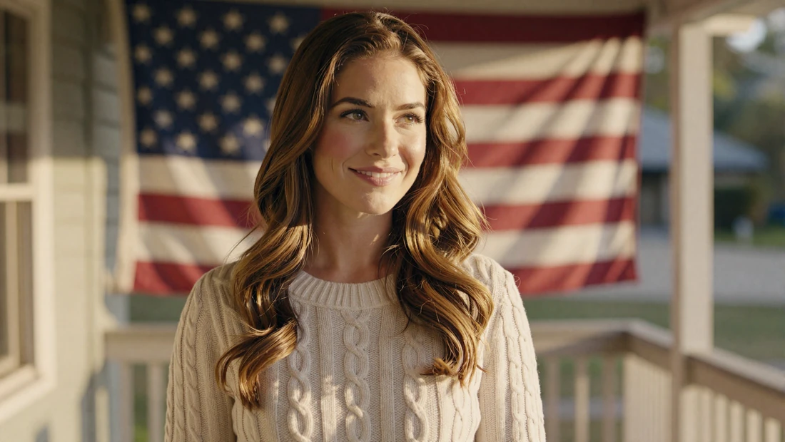 American woman smiling on porch - why women like military men and dating a military man